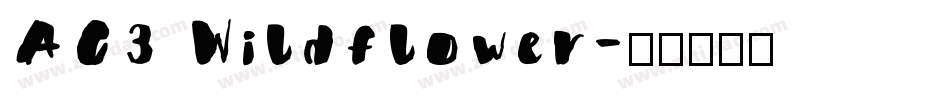 AC3 Wildflower字体转换